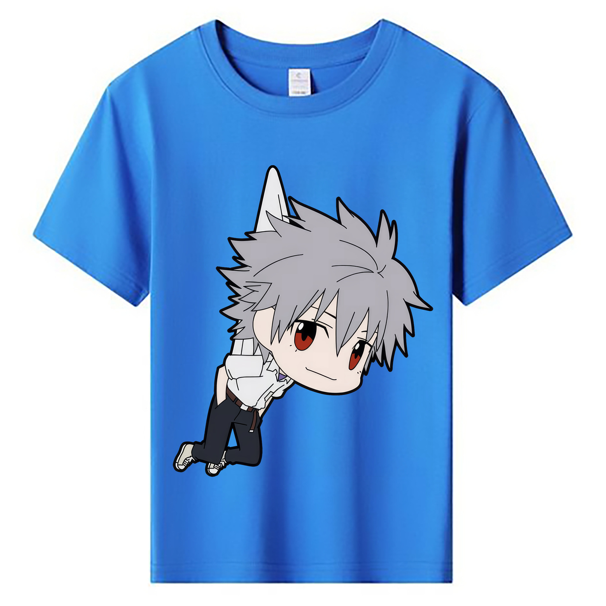 （画像用） EVA 新世紀エヴァンゲリオン 綿100％キッズTシャツ（フロントプリント）